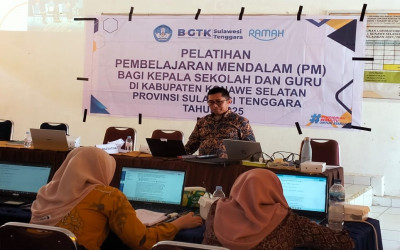 SMAN 1 Konawe Selatan Jadi Tuan Rumah Pelatihan Pembelajaran Mendalam bagi Guru SMA/SMK se-Konawe Selatan